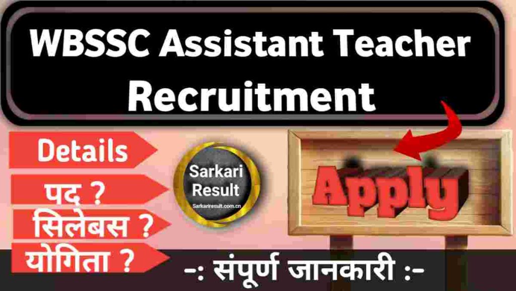 WBPSC Assistant Teacher Syllabus PDF Download – WBSSC Recruitment 2025 for 35,726 Posts